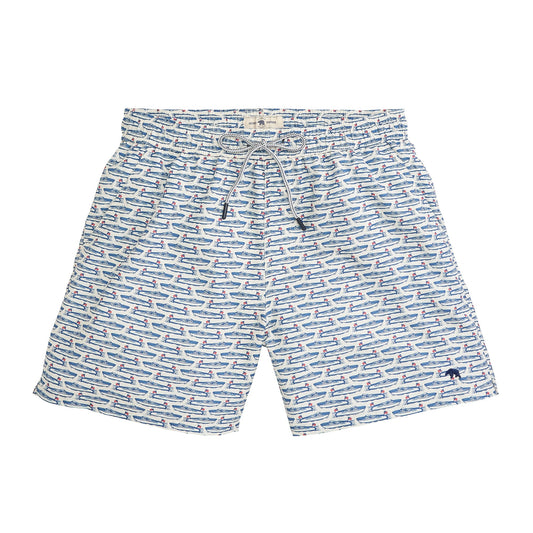 Onward Reserve Float Your Boat Swim Trunk - White
