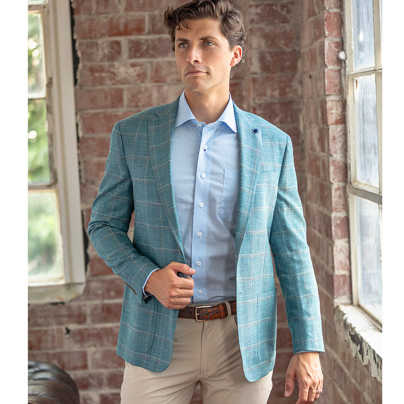 Onward Reserve Loro Piana Riverside Windowpane Sport Coat