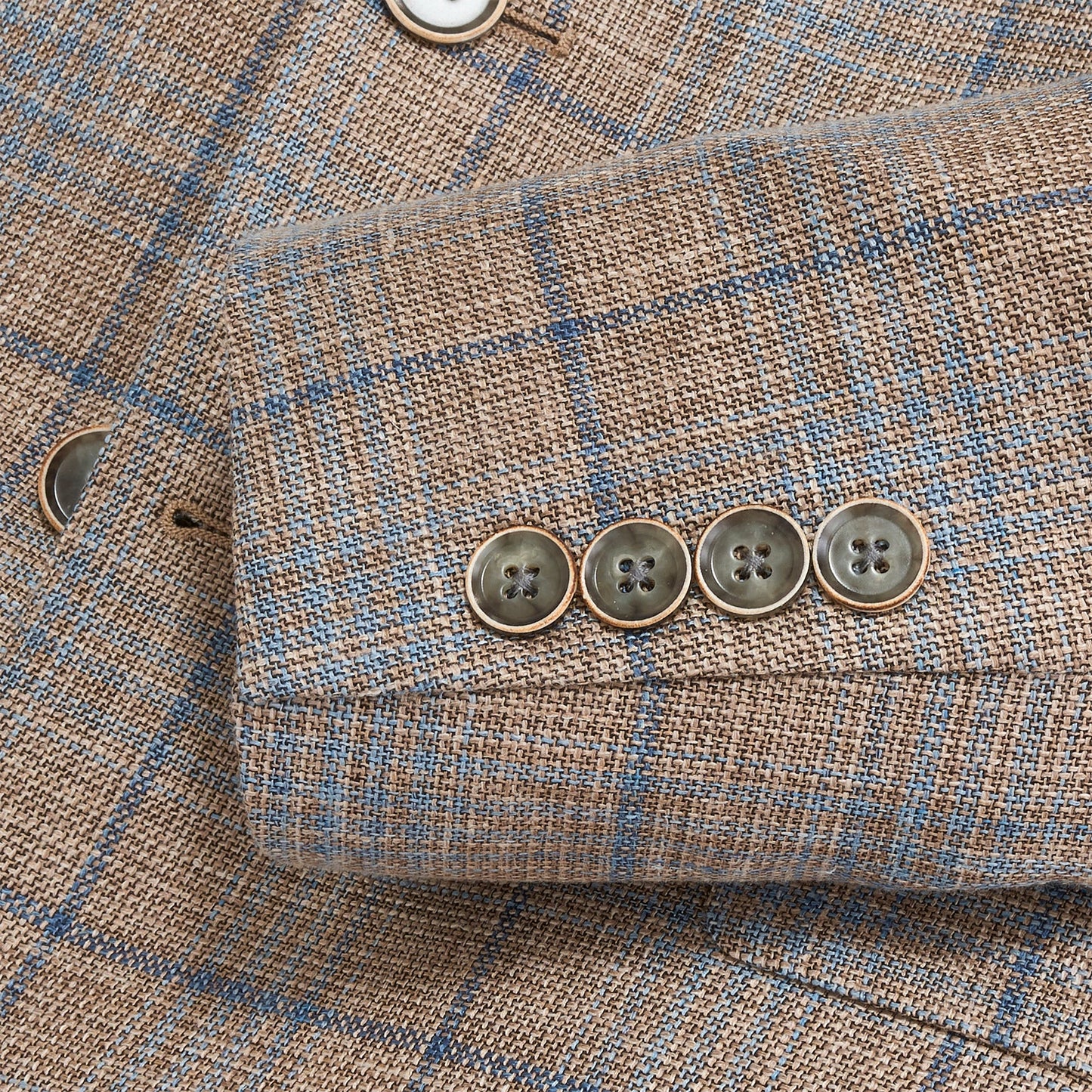 Onward Reserve Loro Piana Cork Plaid Sport Coat - Cork