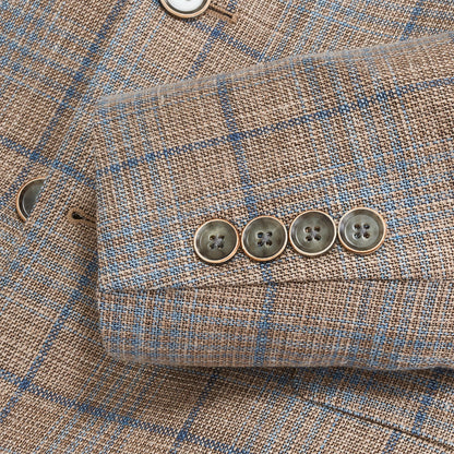 Onward Reserve Loro Piana Cork Plaid Sport Coat - Cork