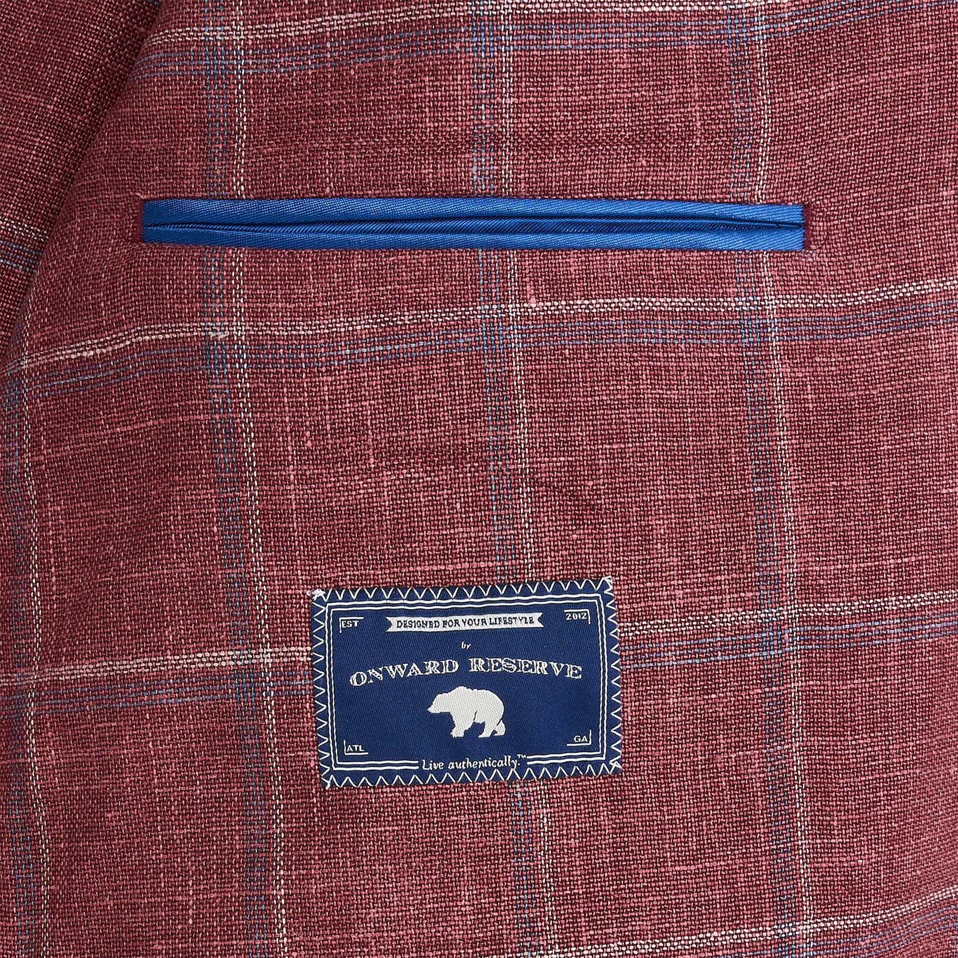 Onward Reserve Loro Piana Bike Windowpane Sport Coat