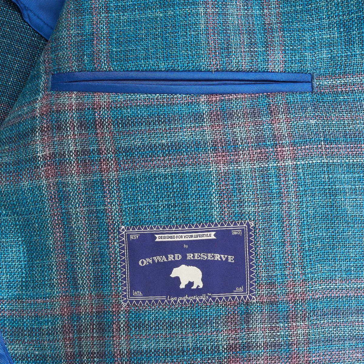 Onward Reserve Loro Piana Orchid Windowpane Sport Coat - Orchid