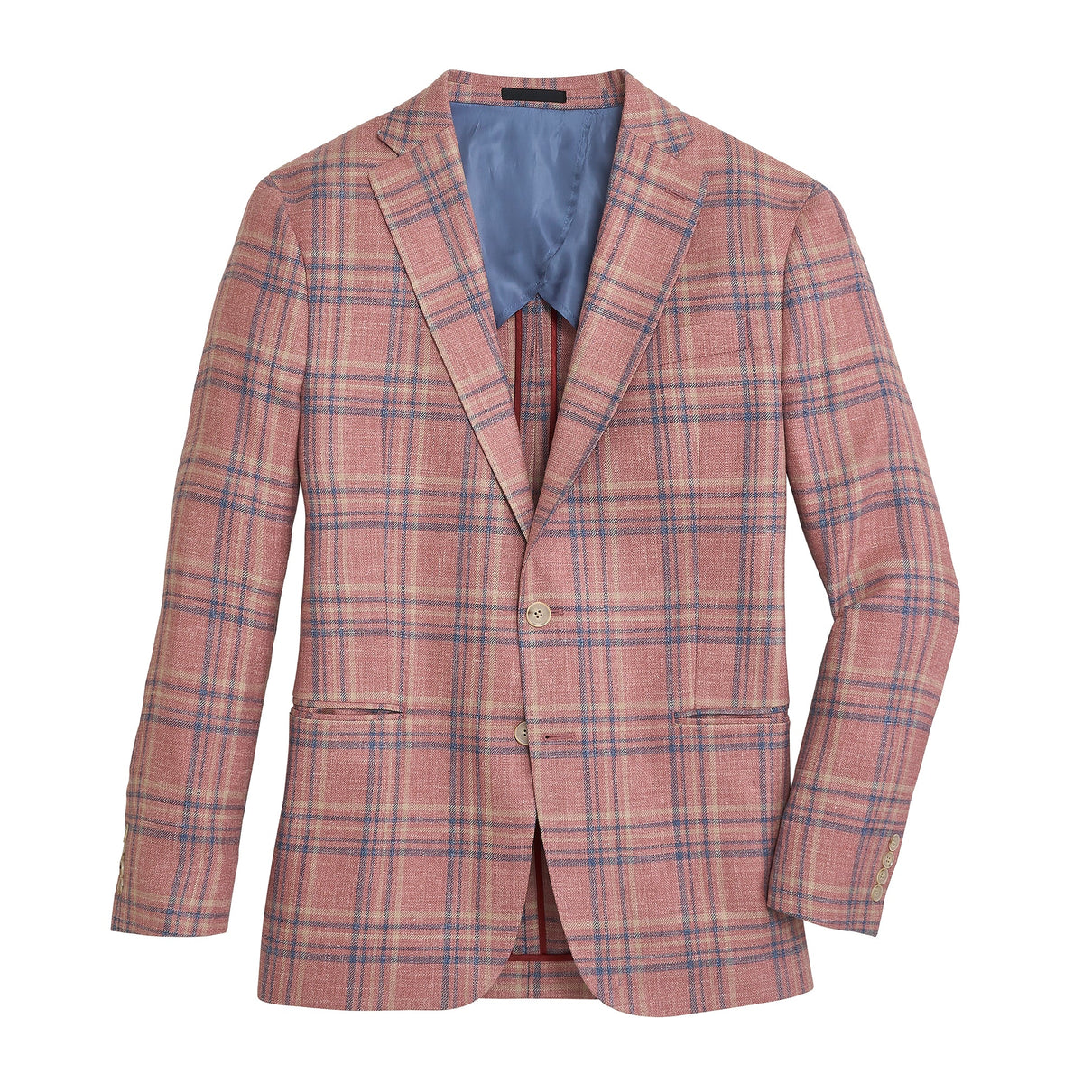 Onward Reserve E. Thomas Coral Plaid Sport Coat