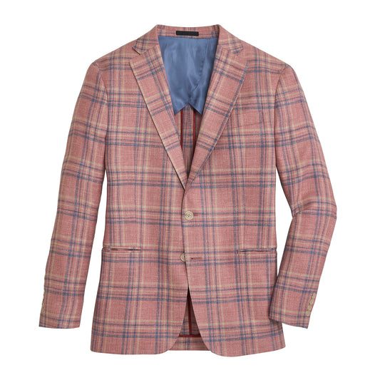 Onward Reserve E. Thomas Coral Plaid Sport Coat