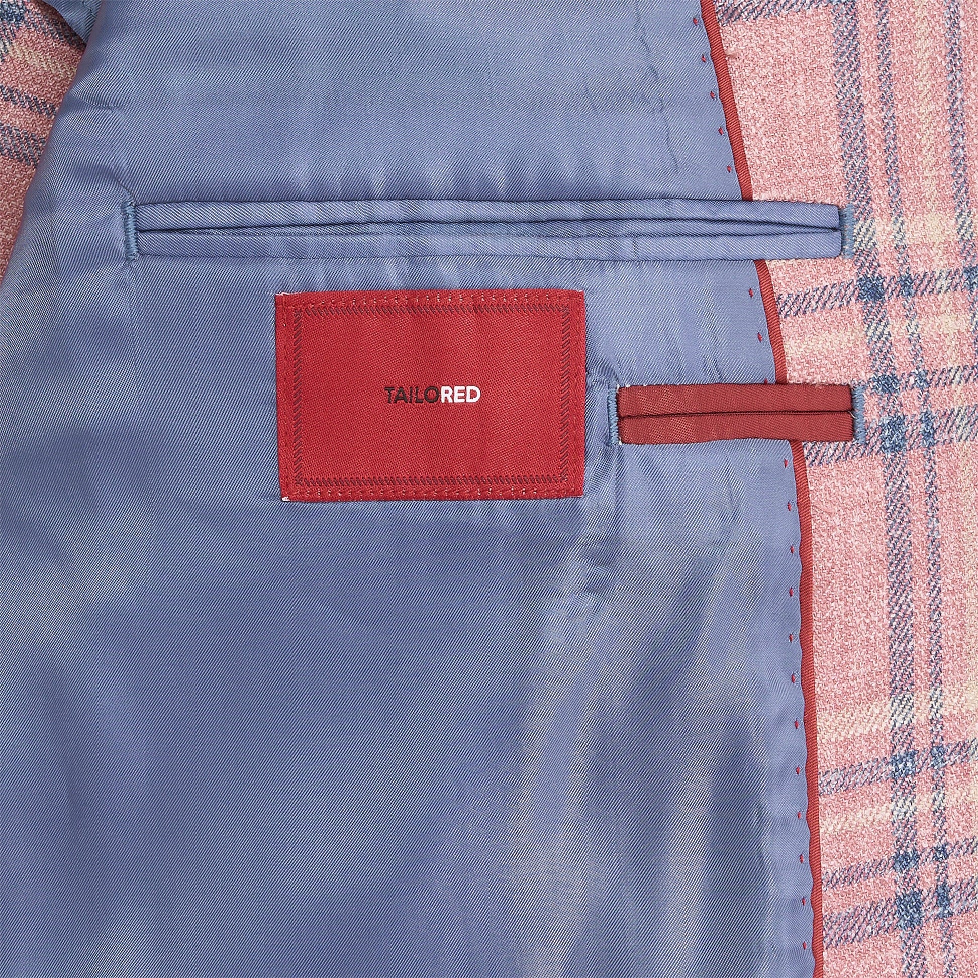 Onward Reserve E. Thomas Coral Plaid Sport Coat