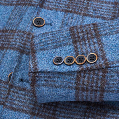 Onward Reserve Baby Alpaca Blue Fog Plaid Sport Coat
