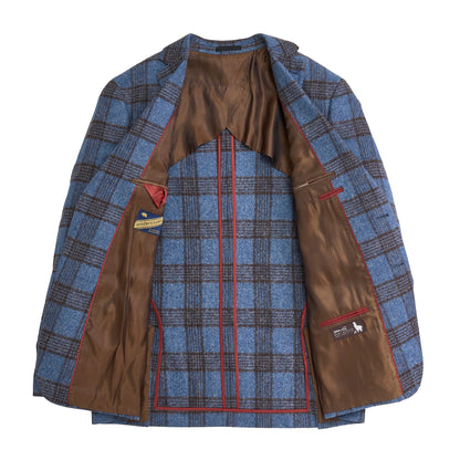 Onward Reserve Baby Alpaca Blue Fog Plaid Sport Coat