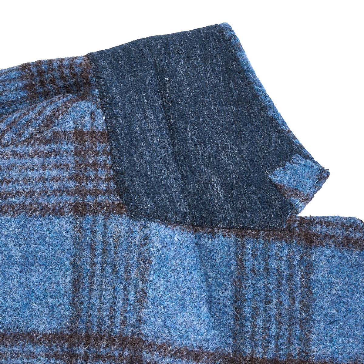 Onward Reserve Baby Alpaca Blue Fog Plaid Sport Coat