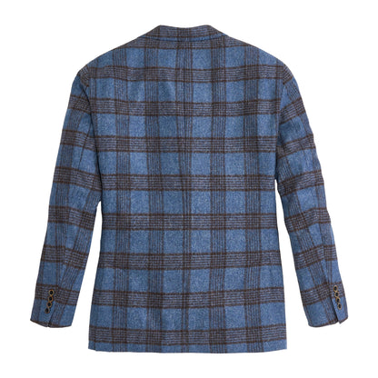 Onward Reserve Baby Alpaca Blue Fog Plaid Sport Coat