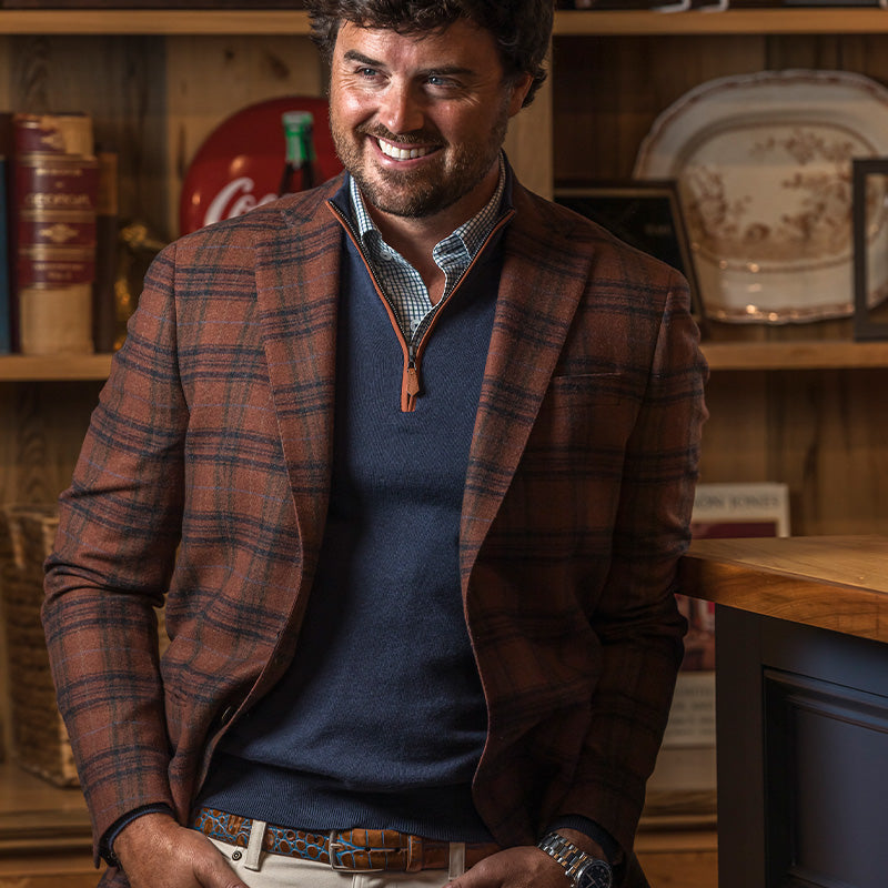 Onward Reserve Botto Giuseppe Buckthorn Plaid Sport Coat