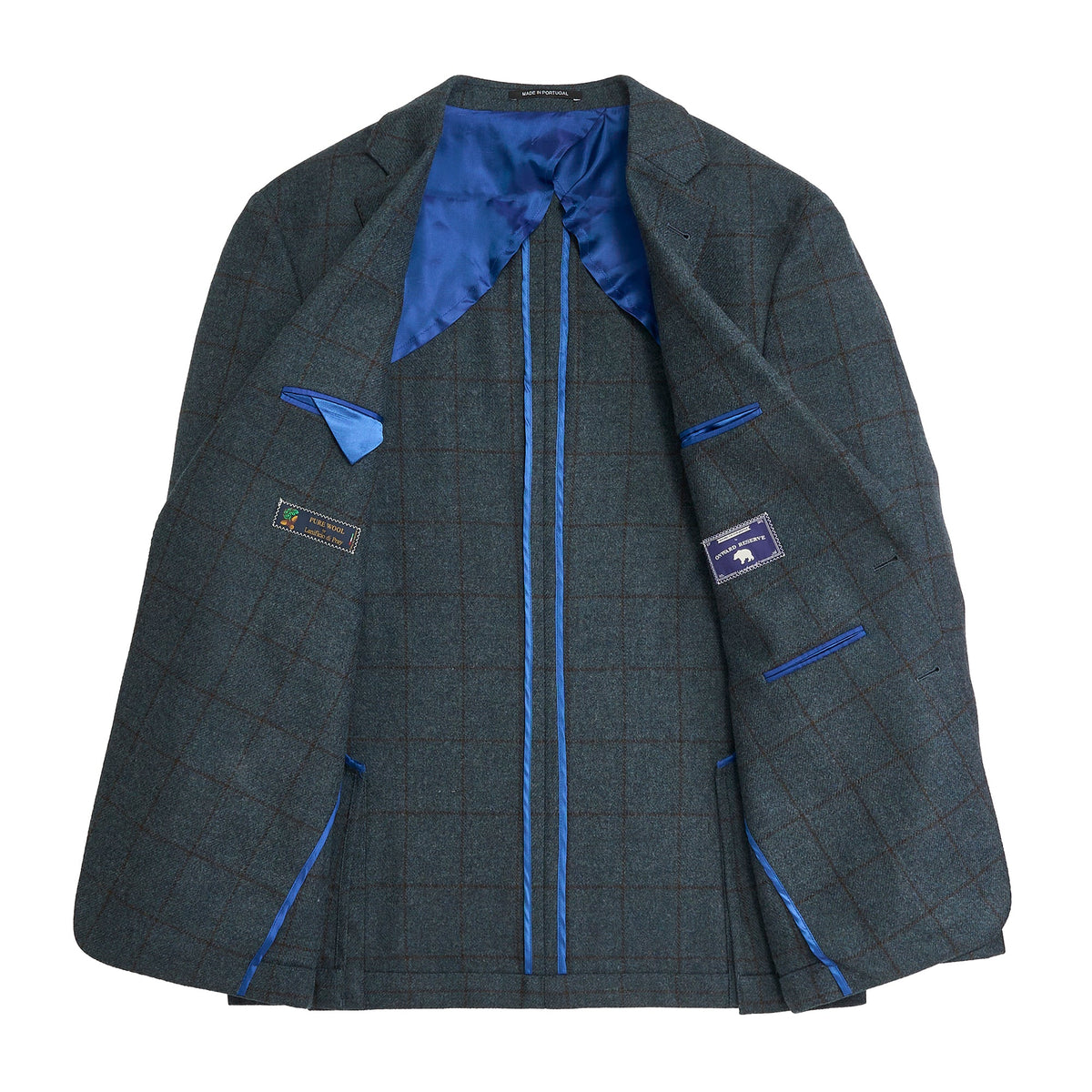 Onward Reserve Di Pray Blue Wing Windowpane Sport Coat