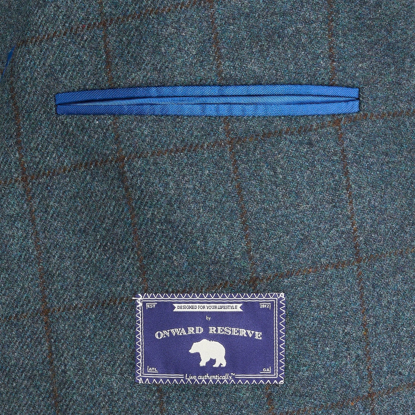 Onward Reserve Di Pray Blue Wing Windowpane Sport Coat