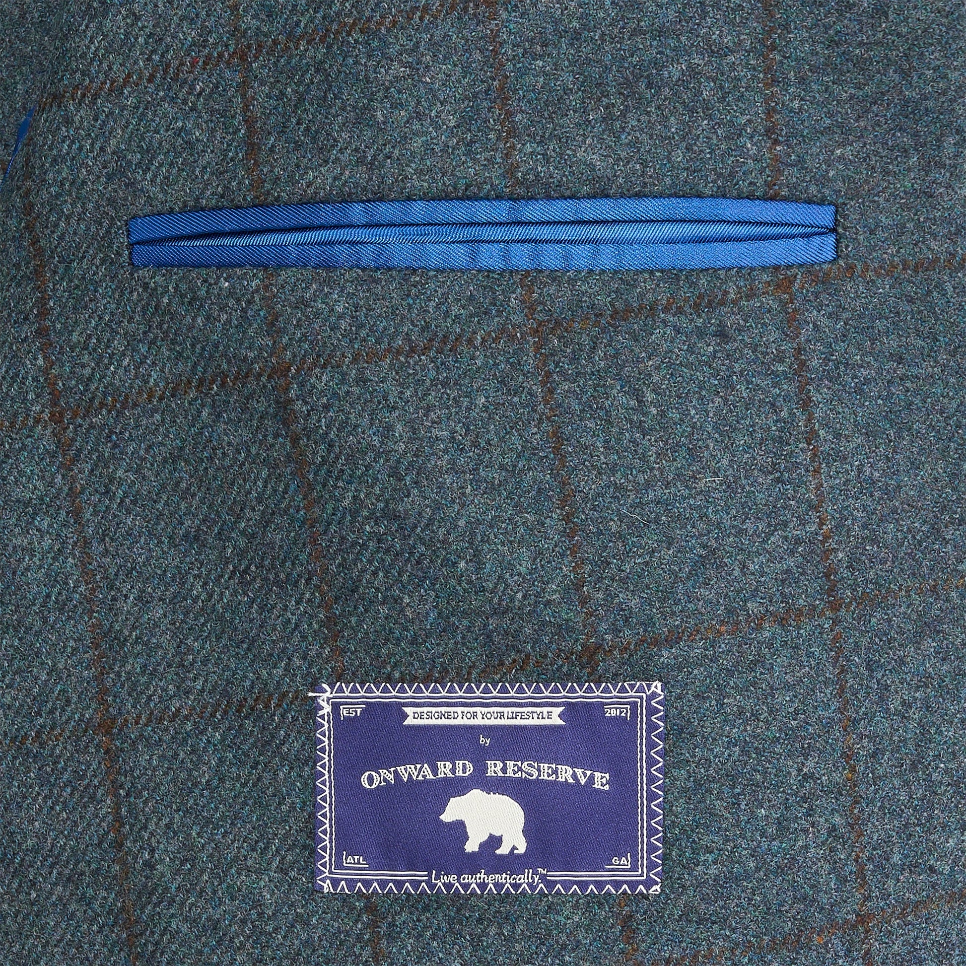 Onward Reserve Di Pray Blue Wing Windowpane Sport Coat