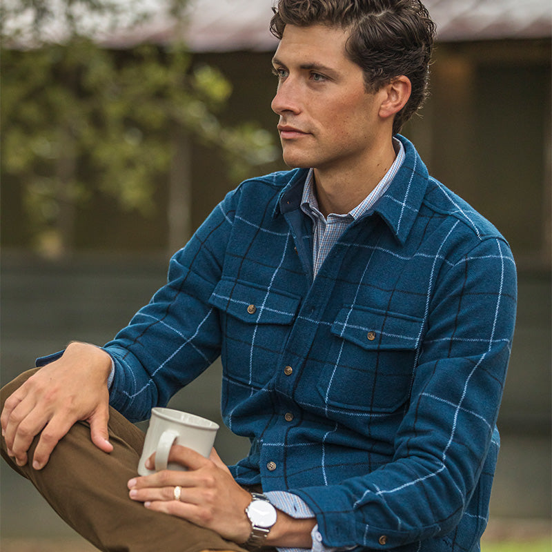 Onward Reserve Chaps Fireside Shirt Jacket - Blue Wing Teal