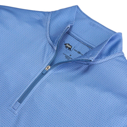 Onward Reserve Cay Printed Performance 1/4 Zip - Riviera
