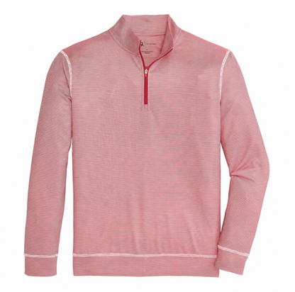 Onward Reserve Hairline Stripe Printed Performance 1/4 Zip - Red