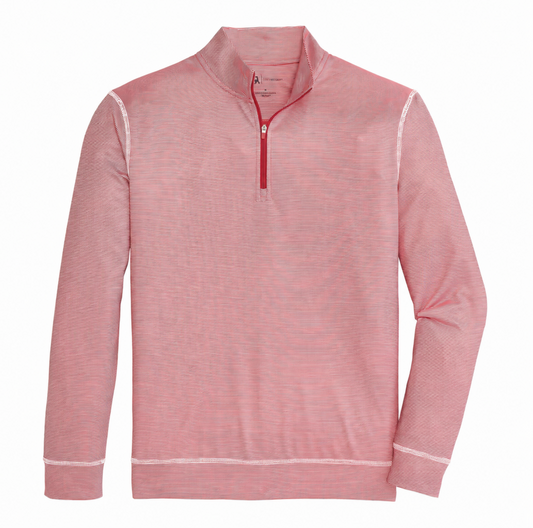Onward Reserve Hairline Stripe Printed Performance 1/4 Zip - Red