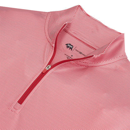 Onward Reserve Hairline Stripe Printed Performance 1/4 Zip - Red