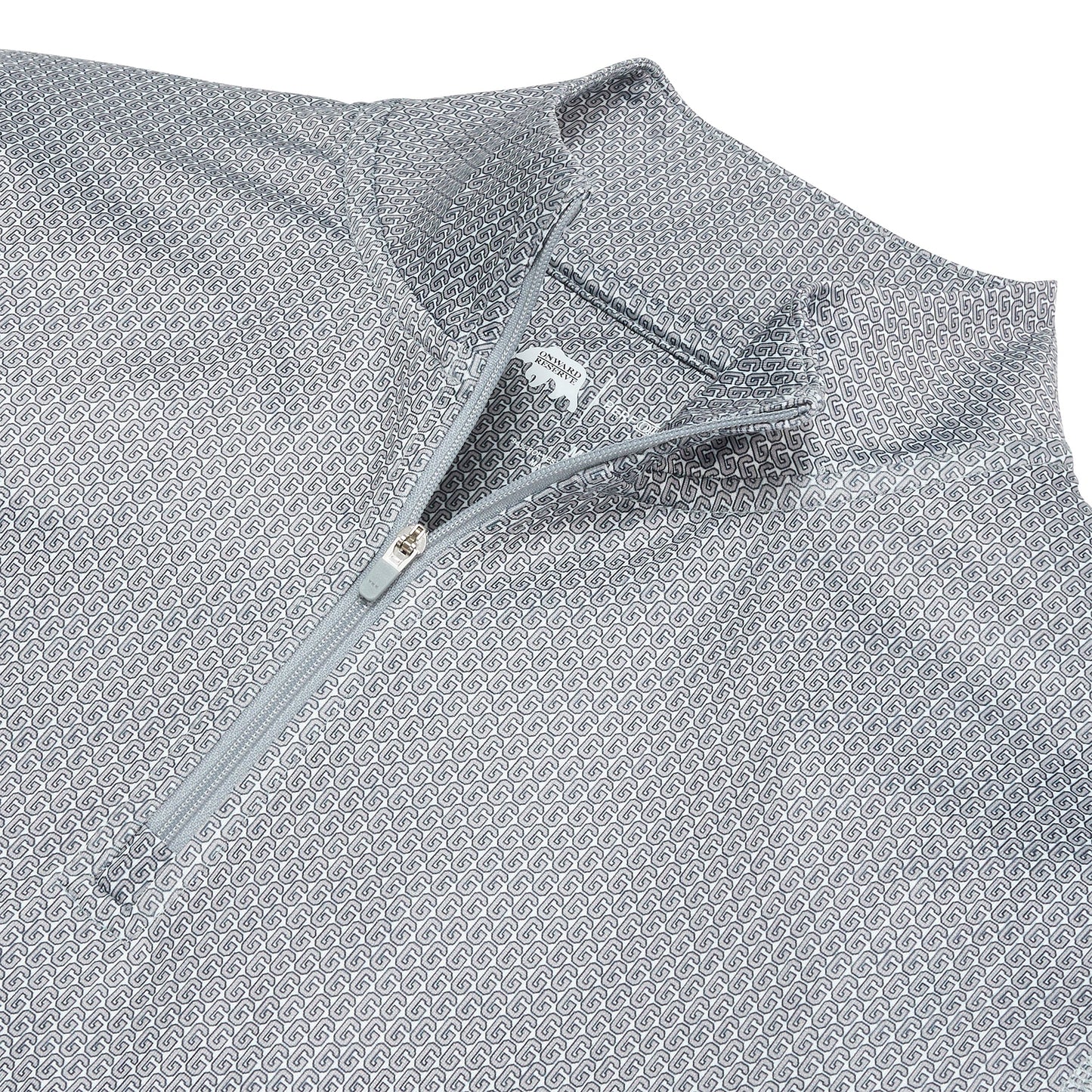 Onward Reserve UGA Vintage G Printed Performance 1/4 Zip - Mirage Grey