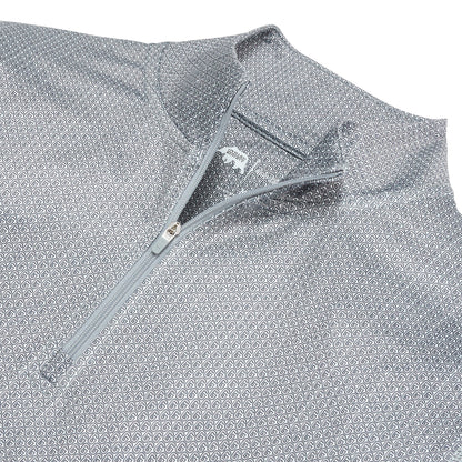 Onward Reserve UGA Vintage G Printed Performance 1/4 Zip - Mirage Grey