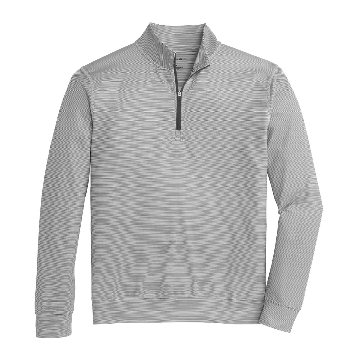 Onward Reserve Hairline Stripe Printed Performance 1/4 Zip - Black