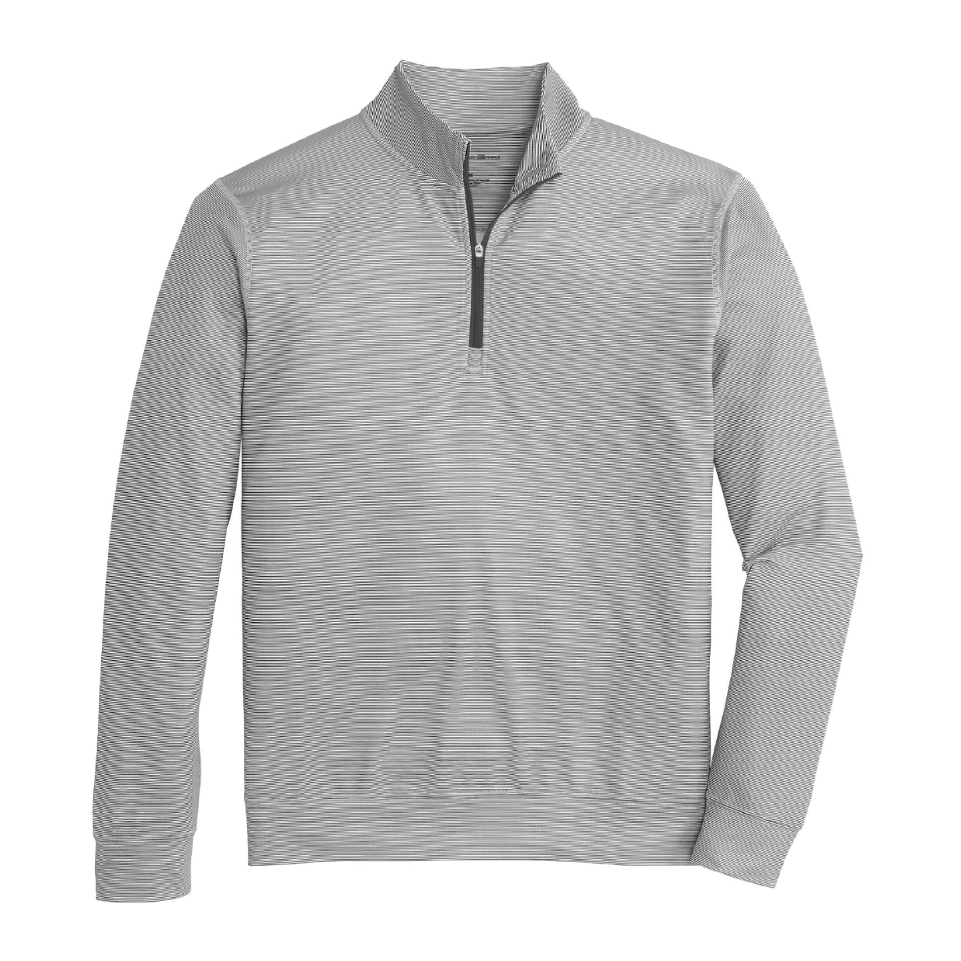 Onward Reserve Hairline Stripe Printed Performance 1/4 Zip - Black