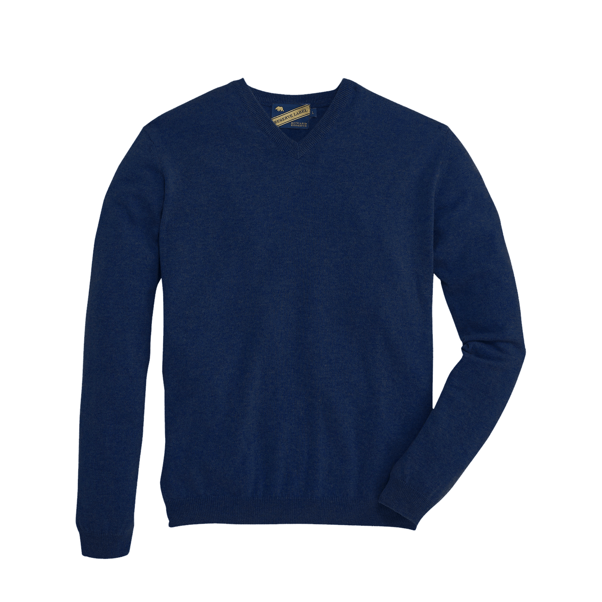 Onward Reserve James V-Neck Cashmere Sweater - Collegiate Blue