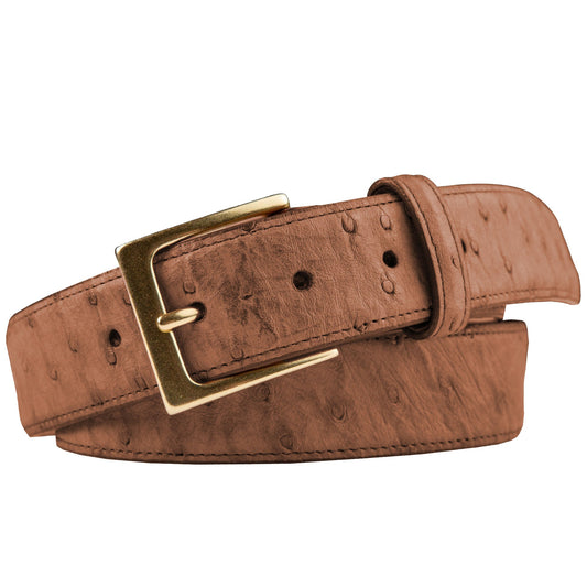 Onward Reserve 1 3/8" Vintage Ostrich Calf Belt