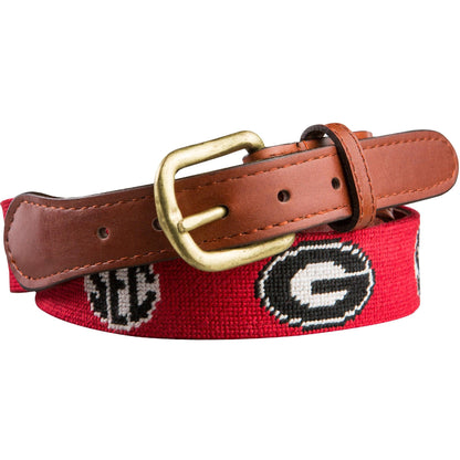 Onward Reserve UGA SEC Needlepoint Belt