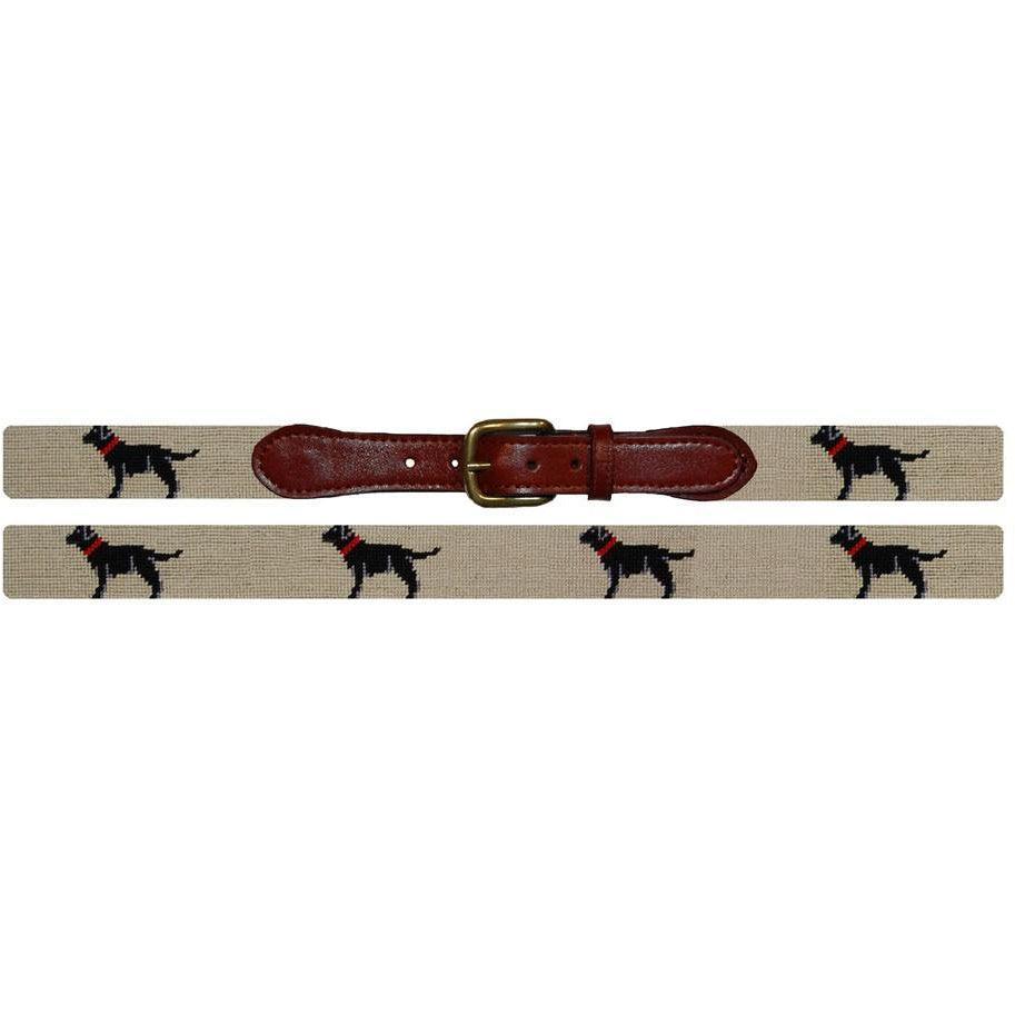 Onward Reserve Black Lab Needlepoint Belt - Tan