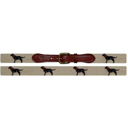 Onward Reserve Black Lab Needlepoint Belt - Tan