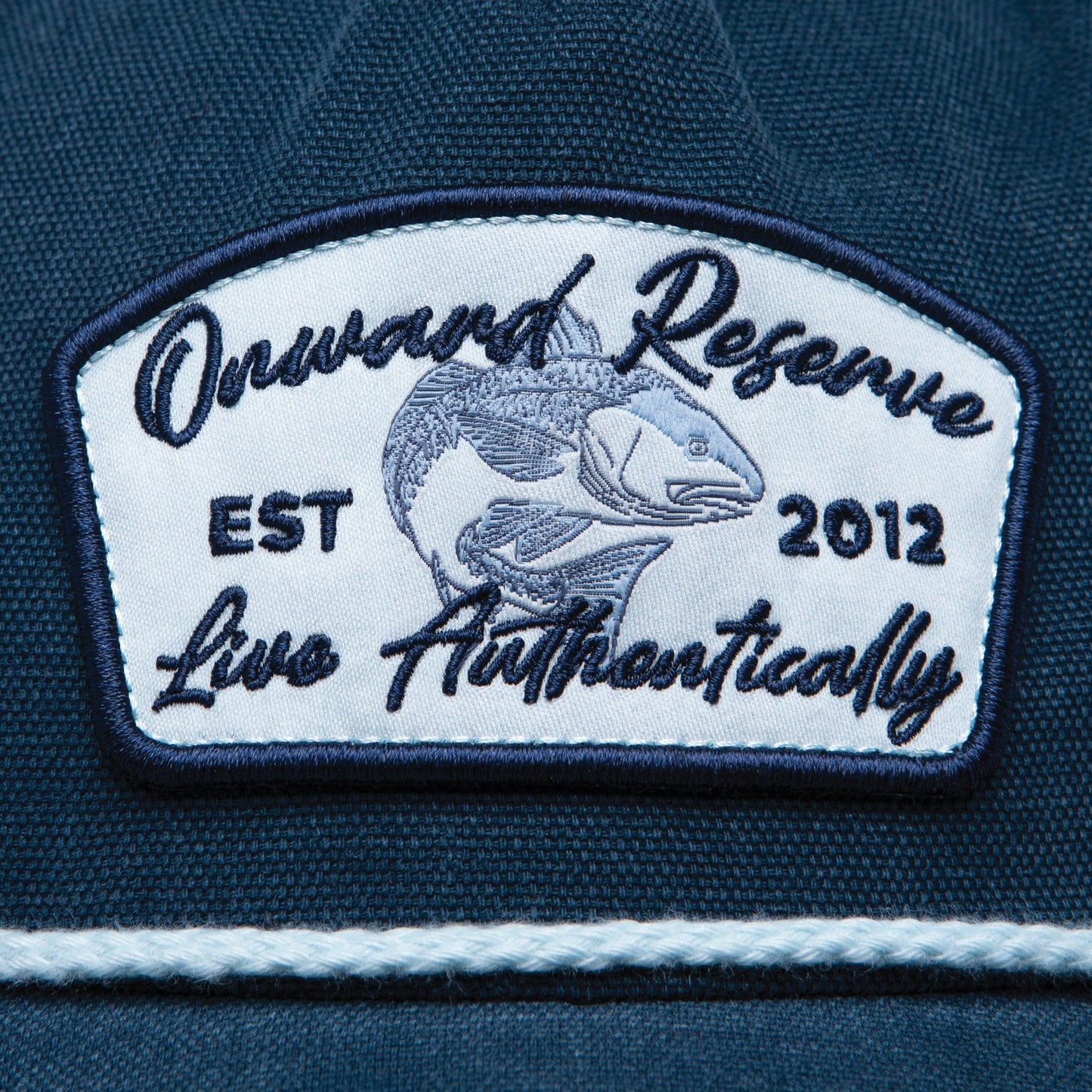 Onward Reserve Gone Fishing Oxford Rope Hat - Captains Blue