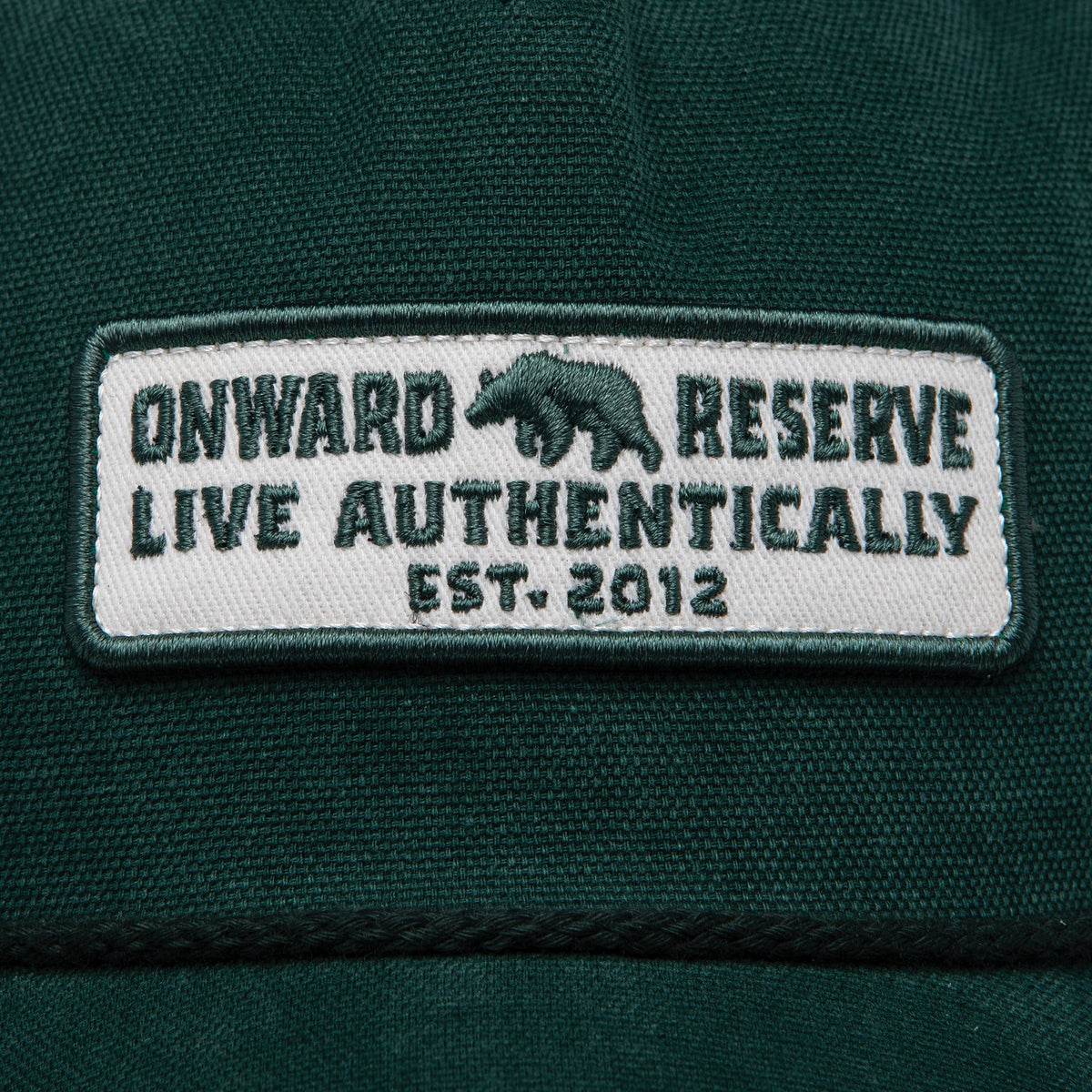 Onward Reserve Live Authentically Oxford Rope Hat - Duck Green