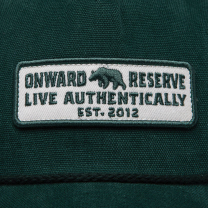 Onward Reserve Live Authentically Oxford Rope Hat - Duck Green