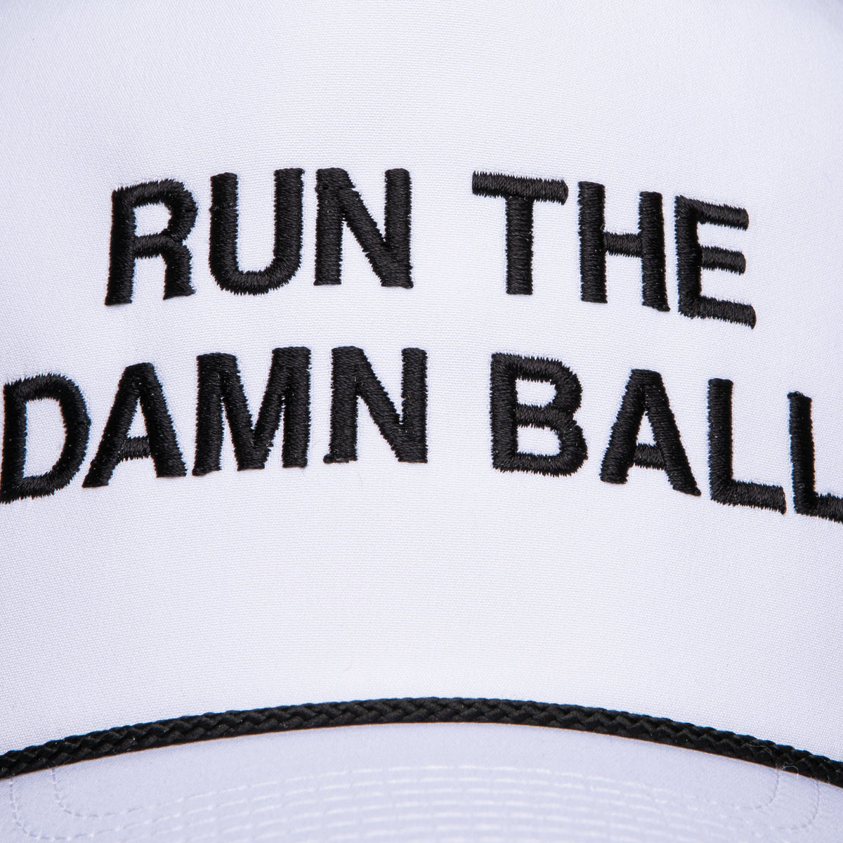 Onward Reserve Run The Damn Ball Rope Hat - Black/White