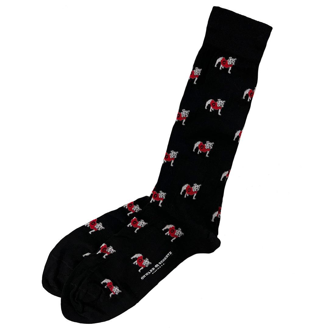Onward Reserve UGA Standing Bulldog Mid-Calf Cotton Sock