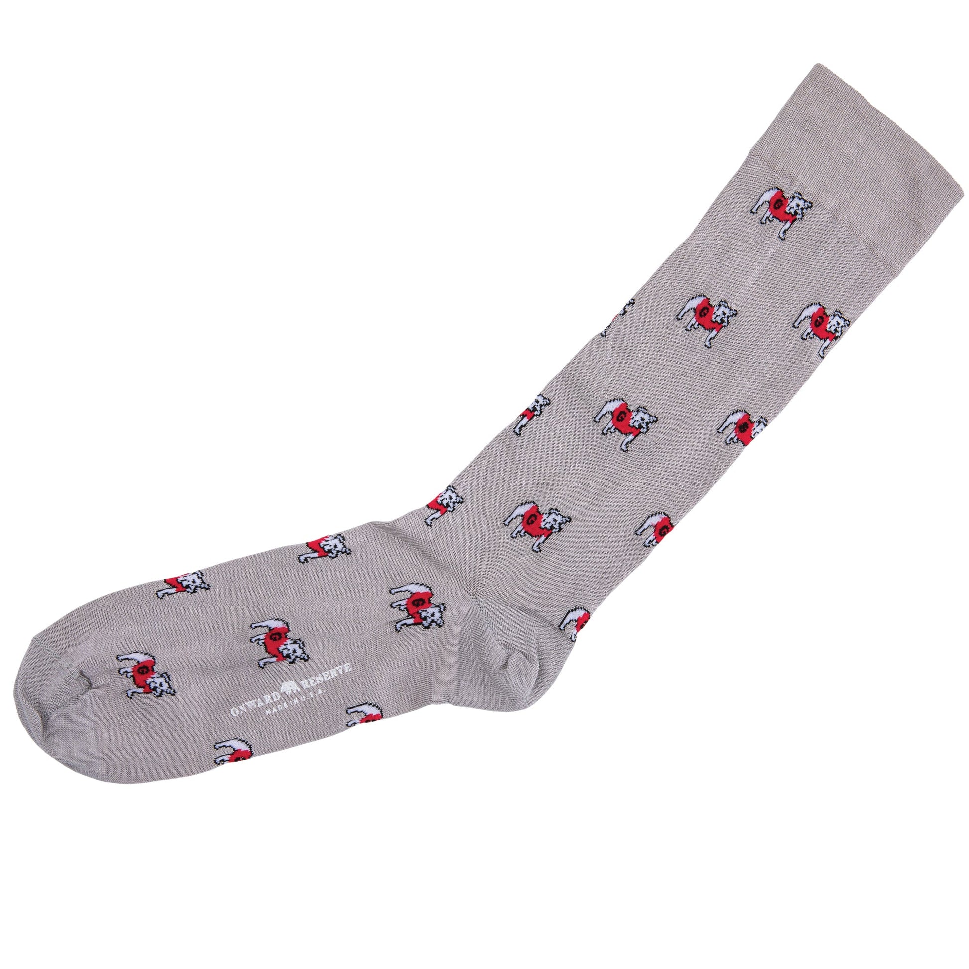 Onward Reserve UGA Standing Bulldog Mid-Calf Cotton Sock