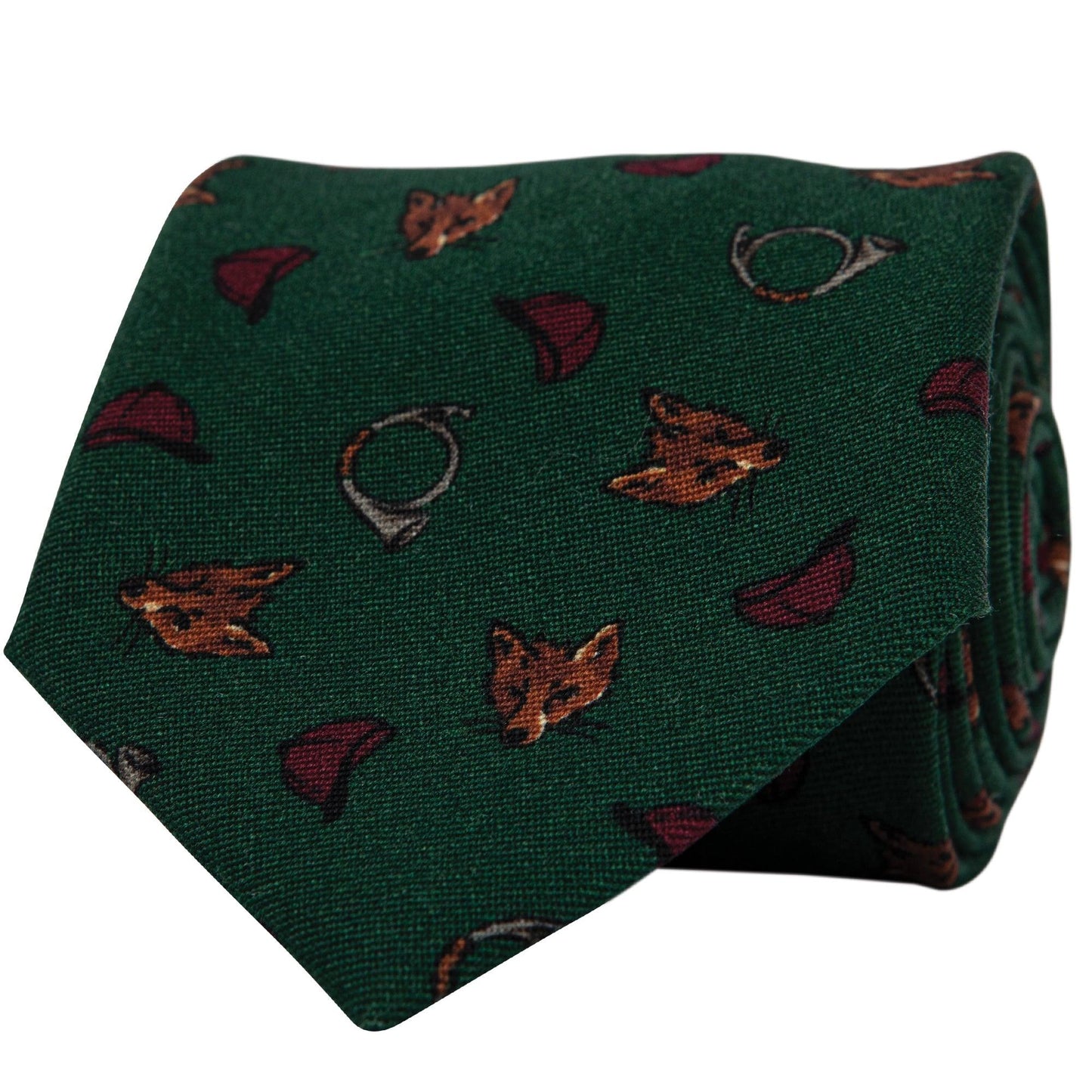 Onward Reserve Fox Hunt Printed Wool Tie