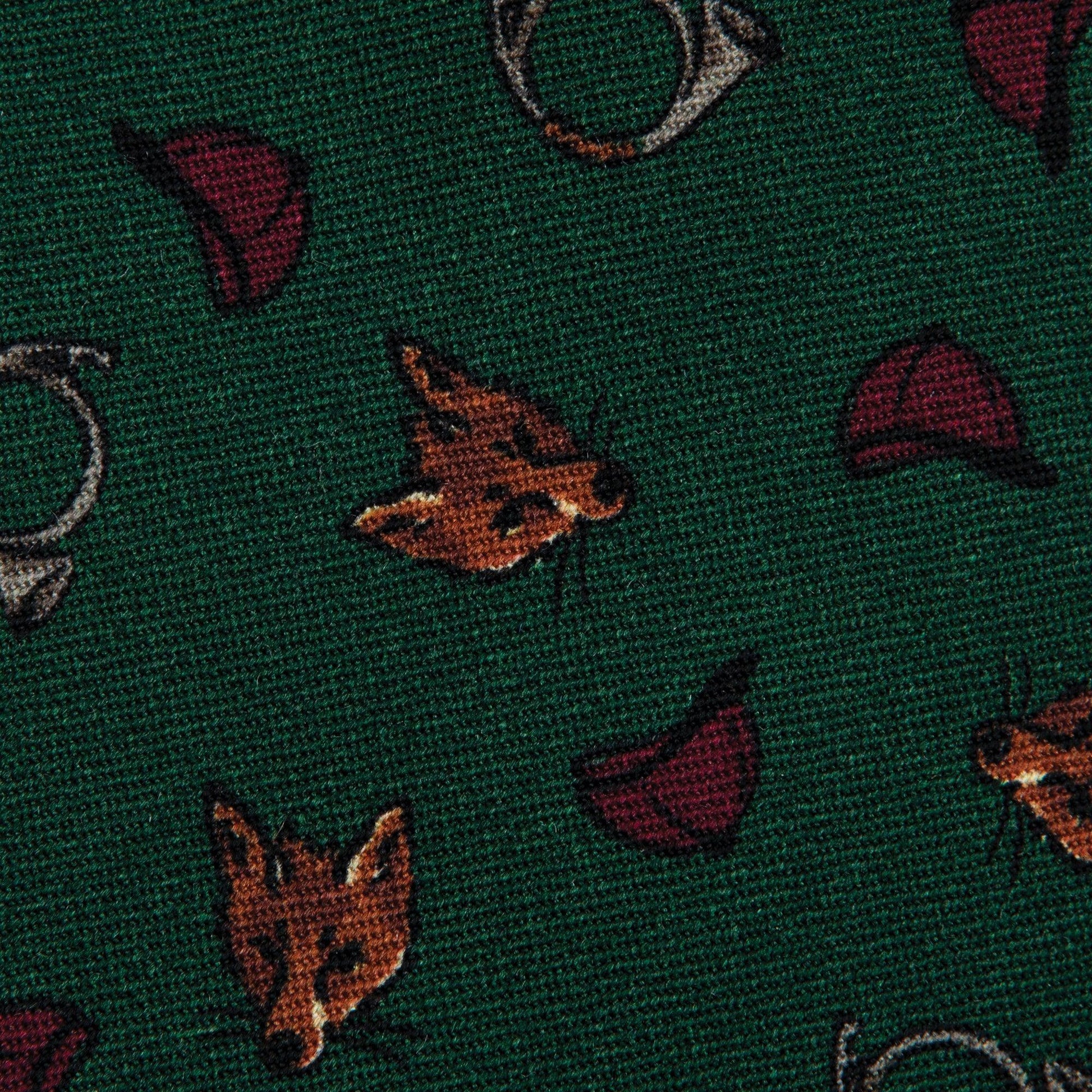 Onward Reserve Fox Hunt Printed Wool Tie