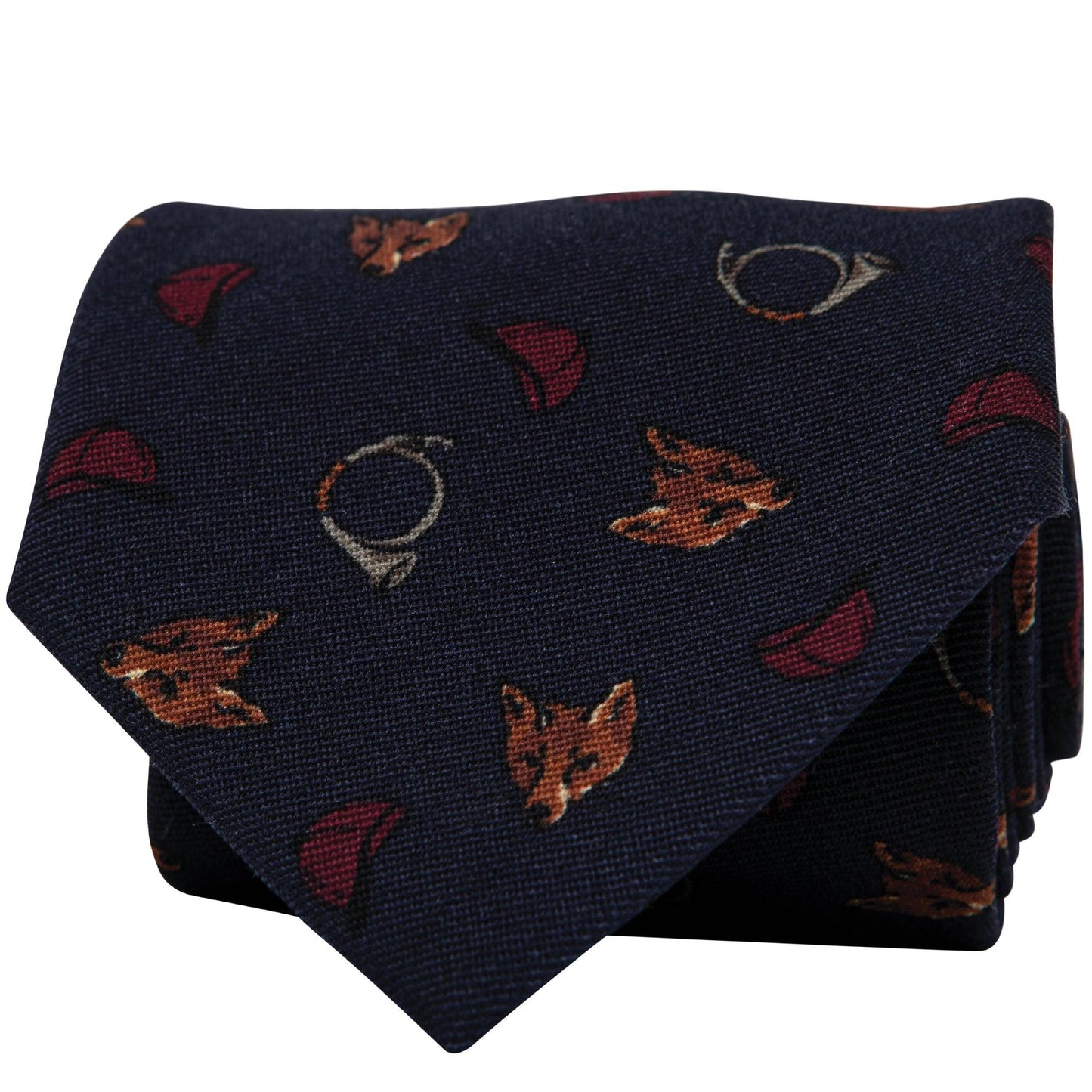 Onward Reserve Fox Hunt Printed Wool Tie