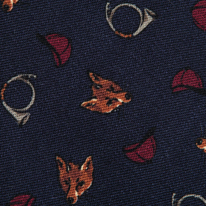 Onward Reserve Fox Hunt Printed Wool Tie