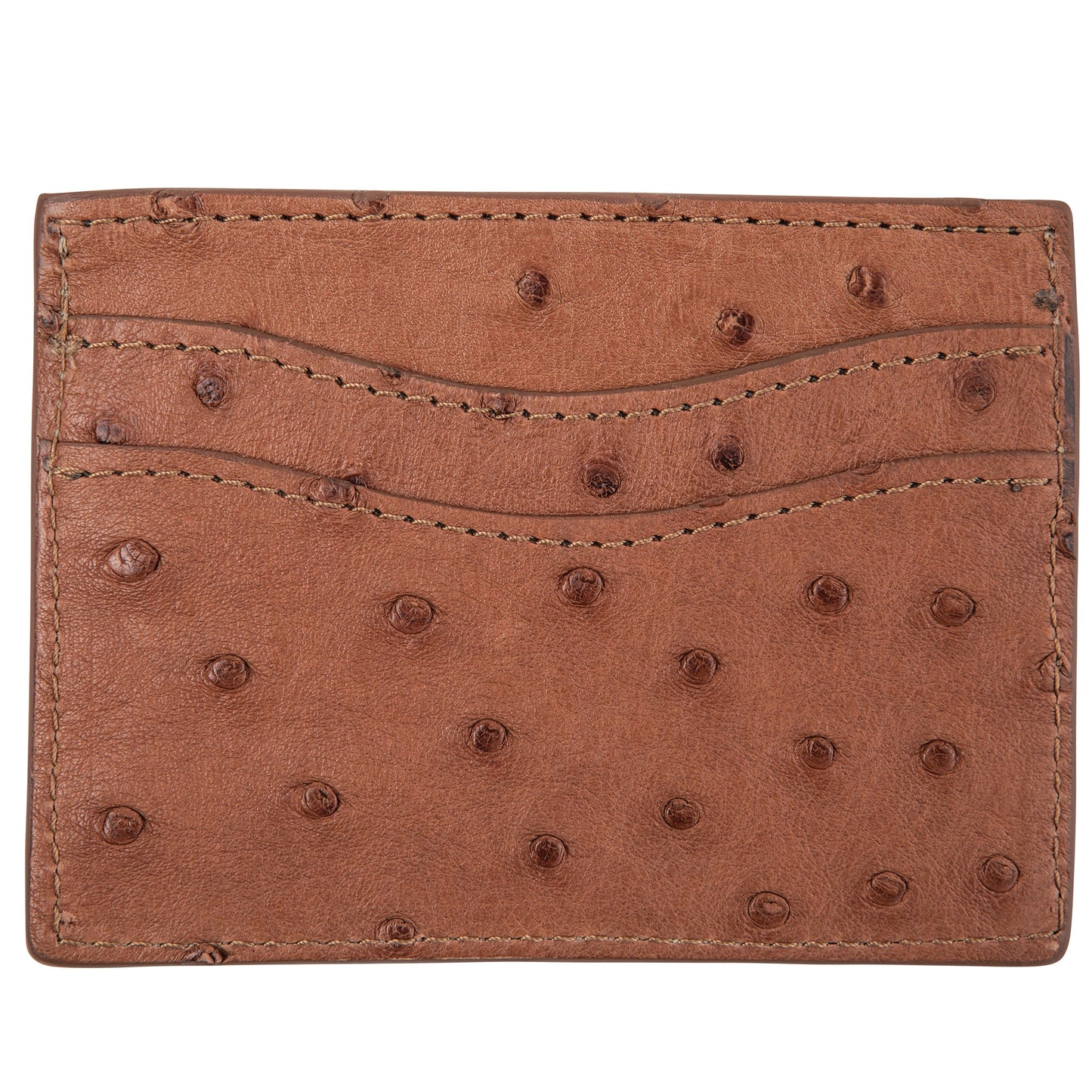 Onward Reserve Quilted Ostrich Flat Card Case