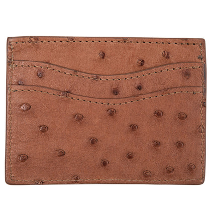 Onward Reserve Quilted Ostrich Flat Card Case