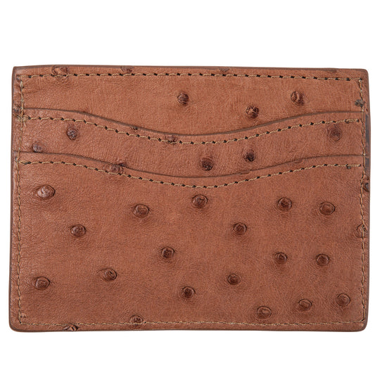 Onward Reserve Quilted Ostrich Flat Card Case