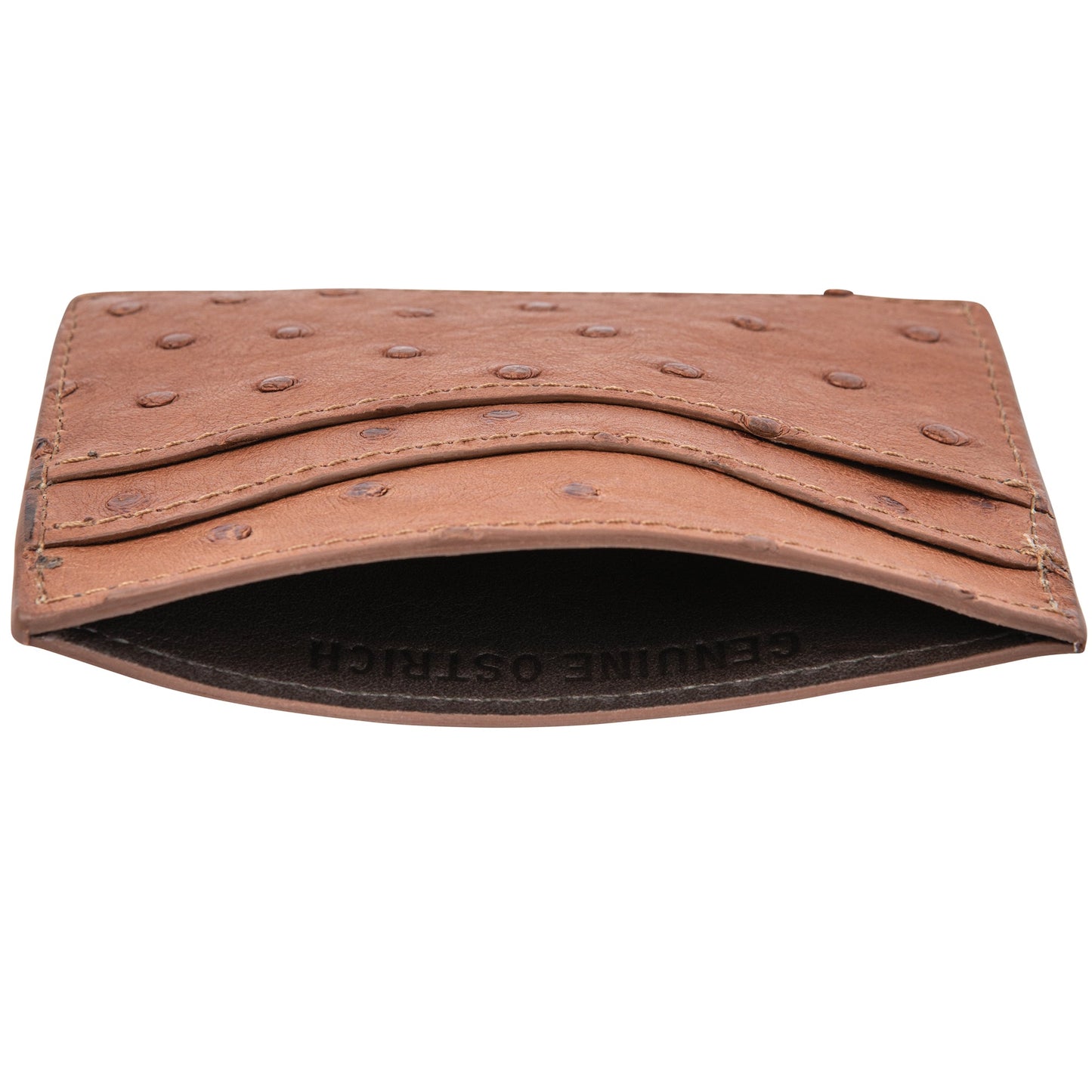 Onward Reserve Quilted Ostrich Flat Card Case