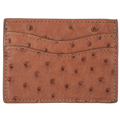 Onward Reserve Quilted Ostrich Flat Card Case