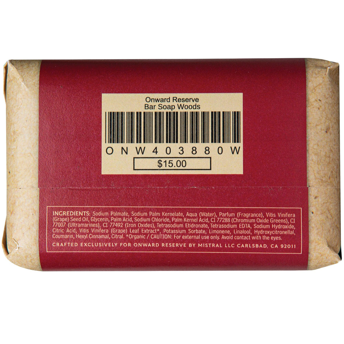 Onward Reserve Woods Bar Soap