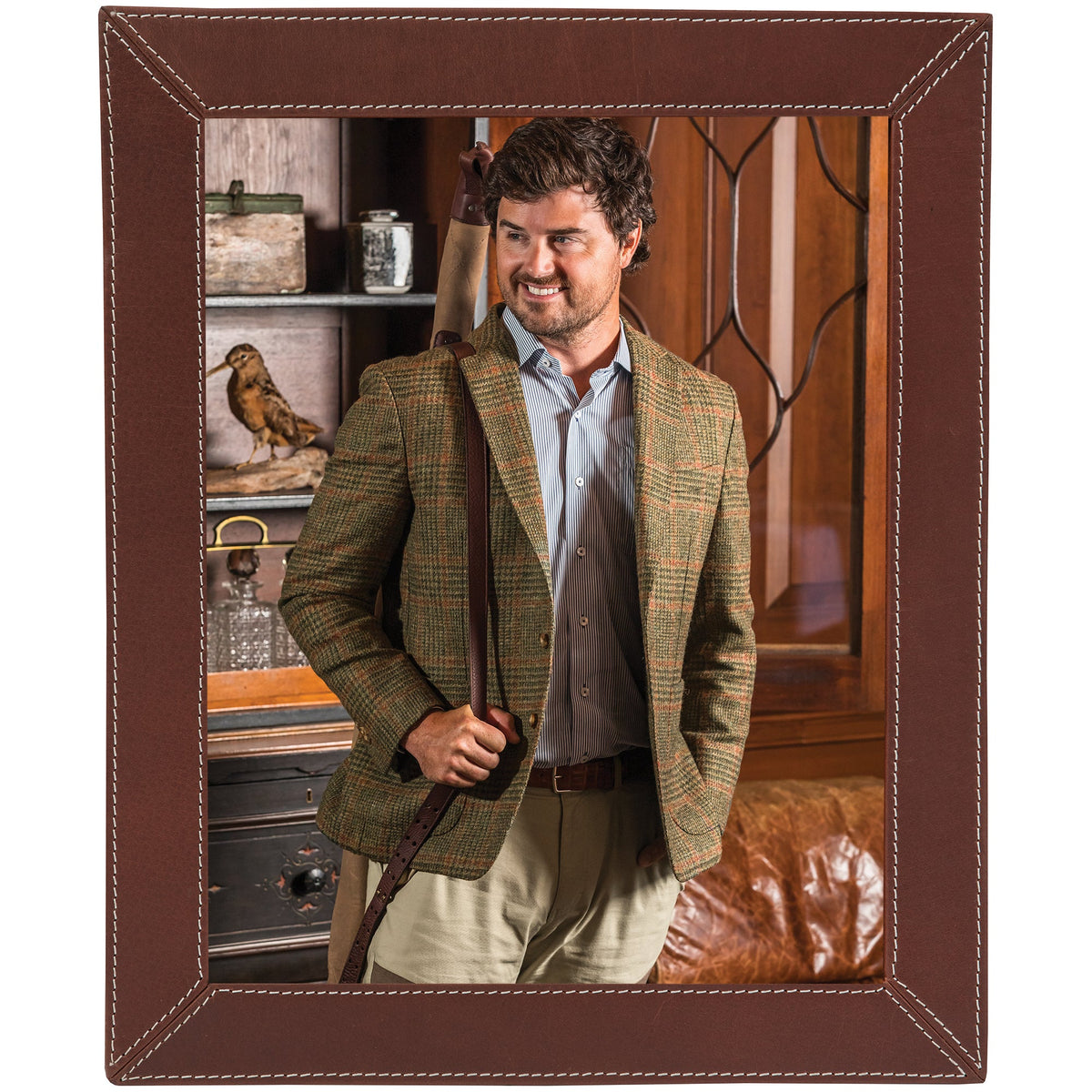 Onward Reserve 8x10 Leather Picture Frame - Tobacco