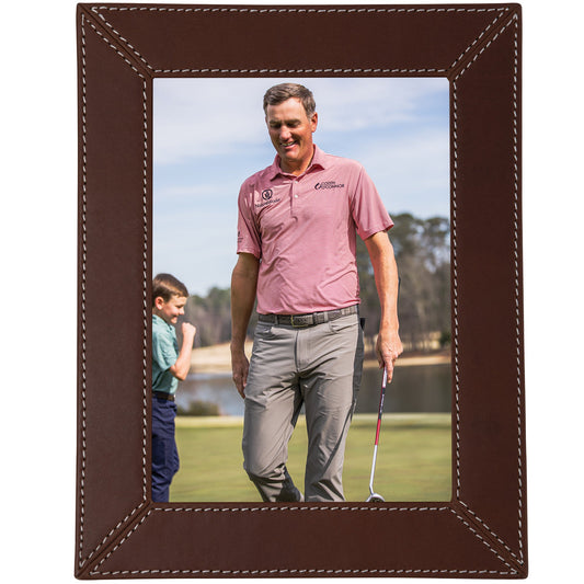 Onward Reserve 5X7 Leather Picture Frame - Tobacco