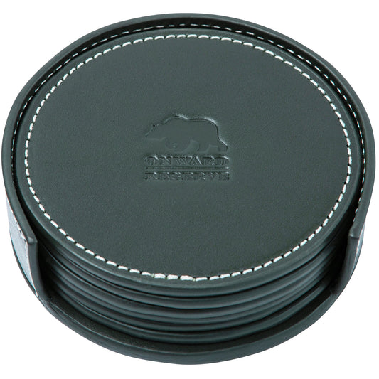 Onward Reserve Leather Coaster Set - Fairway